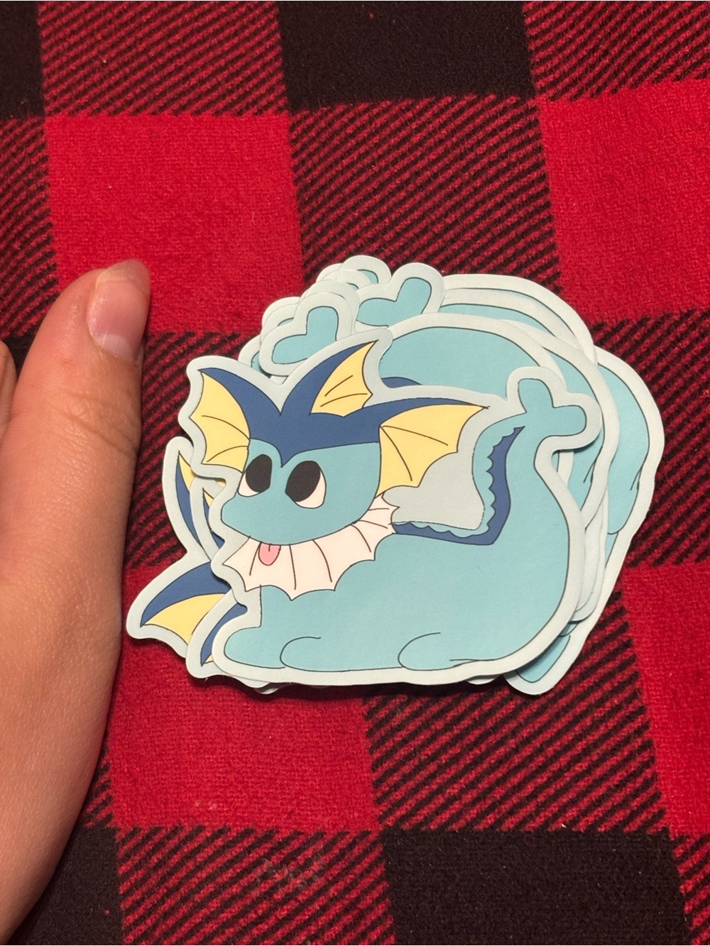 Vaporeon Sticker - Cute Blue Pokemon Vinyl Sticker